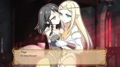 Fantasy Lesbian Licking in 'Elven Conquest 1' with Faye and Seraphine Sucking Orbs