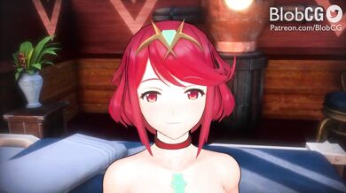 Busty Anime Princess Pyra Takes Charge and Gets Gangbanged by the Blob Monster, CG Enhancement Included!