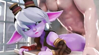 Tiny Titan and Human Fuckfest
