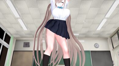 - Asuna's Big-Boobed Pussy in Public School