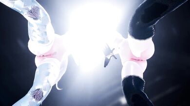 Titillating Titty Fucking: 2B's Glistening Boobs Lactate for Schnee's Cock!