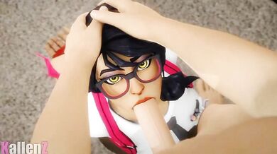 Jizz-gargling Battle Royale in POV: A Fortnite Facial Celebration