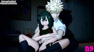 Tsuyu Asui and Katsuki Bakugo Get Freaky in 'Dominica9'