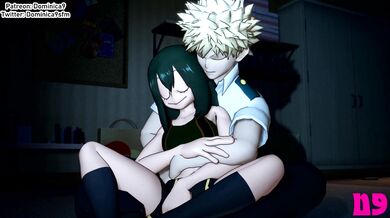 Tsuyu Asui and Katsuki Bakugo Get Freaky in 'Dominica9'