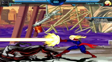 Captain Marvel Takes on M.U.G.E.N in a Fuck Fest!