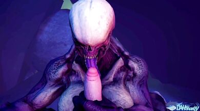 Femdom Hellbabe Knights a BJ from a Submissive Man [DahSharky]