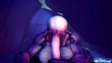 Femdom Hellbabe Knights a BJ from a Submissive Man [DahSharky]