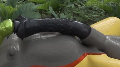 Insatiable Gluttonous Demon Swallows Monster Cocks Whole in 'Grave Entrails' Tor*ture Porn