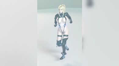 Bouncy and Naughty Samu Runs with Gantz's Body Suit