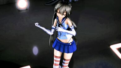 Cumming Inside the Innocent Lamb's Wet Pussy with Shimakaze, R18 MMD Video in HD Quality!