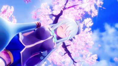 [4K] Aqua Cherry Blossoms