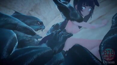 Monster Fucks Mona in New DysonMMD Release