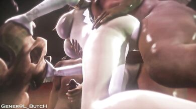 General Butch's Anal Attack on Princess Zelda!