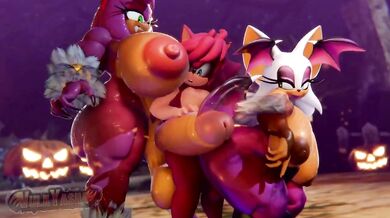 Monstrous Futanari Sandwich Slam