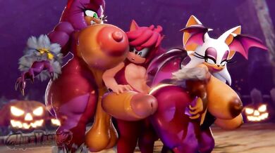 Monstrous Futanari Sandwich Slam