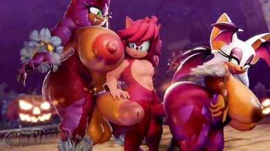 Monstrous Futanari Sandwich Slam