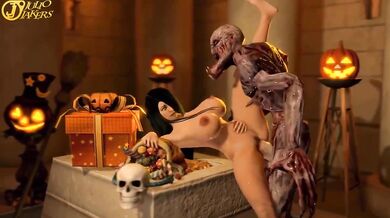 Cumming Inside Farah's Candy Bag on All Hallow's Eve - XxX