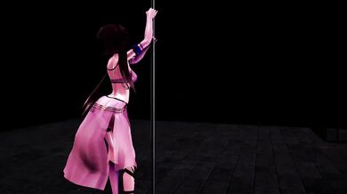 Sensual Striptease with Sexy Enchantress Kurumi Tokisaki