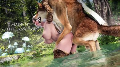 - Skyrim Hentai: Hot Elf Banged by Beastly Wolf