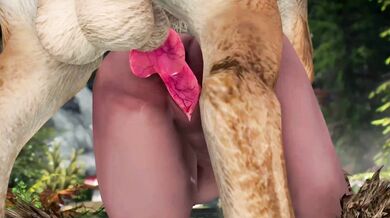 - Skyrim Hentai: Hot Elf Banged by Beastly Wolf