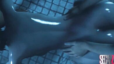 Double the DP Pleasure with Bayonetta - Fucked by her Secaz