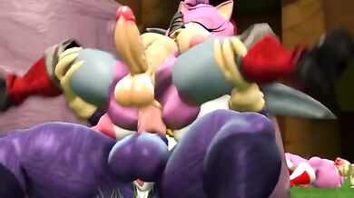 Busty Bitch Takes It All While Giving a Blowjob [blackchaos64]