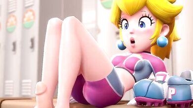 Peach's Foot Jobbed Clothed Fetish
