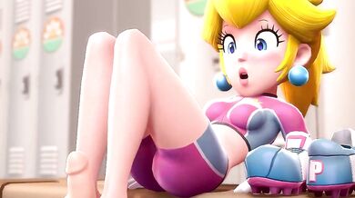 Peach's Foot Jobbed Clothed Fetish