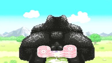 A Giant Bear Fucks a Pregnant Mienshao in MUGEN