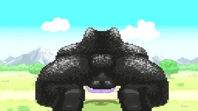 A Giant Bear Fucks a Pregnant Mienshao in MUGEN