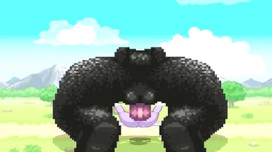 A Giant Bear Fucks a Pregnant Mienshao in MUGEN