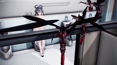 Sexy Bug Tonguing Babe's Twat