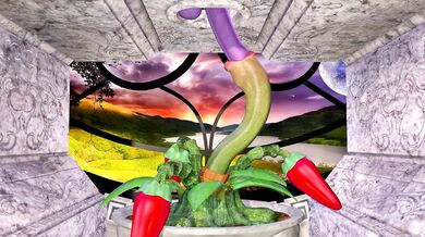 Dickgirl gets a blowjob from a sentient plant named Azantar