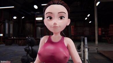 Superheroine Helen Parr's Naughty Exercise Routine [4K Upskirt Anime]