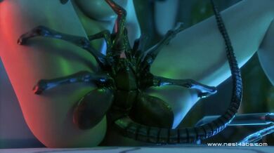 Tentacles and Alien Ra*pe: Aerith Gets Fucked by a Facehugger