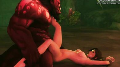 Lara Croft Gets Fucked by the Fel Orc - Rexx