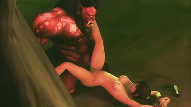 Lara Croft Gets Fucked by the Fel Orc - Rexx