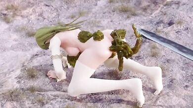 The Slutty Elven Warrior and the Horny Racoon's Slimey Ra*pe Adventure