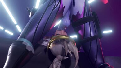 Femdom Futanari Widowmaker Plows through Nubile Neo-Gothic Damsel in Distress 'Mercy' [NeonSin]