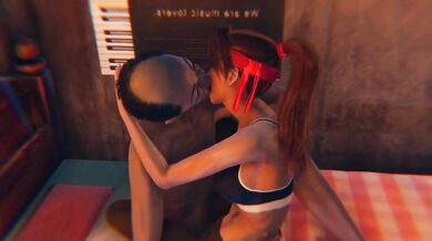 Sweaty Tifa and Jessie get Tight in a Raunchy Threesome [RaizenStudio]