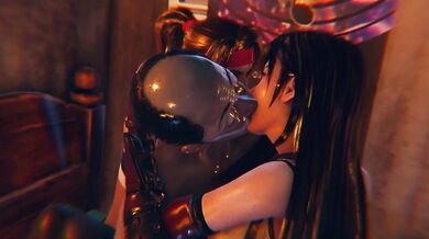 Sweaty Tifa and Jessie get Tight in a Raunchy Threesome [RaizenStudio]