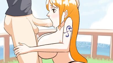 Nami Sucks It Up in 'One Piece' Blowjob Scene