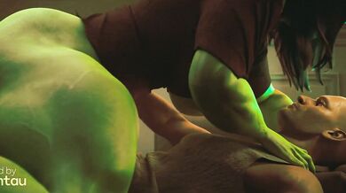 Hulked Up and Creamed Tau: She-Hulk's Sexual Adventure