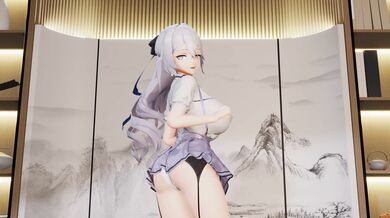 Lonely She-Wolf Bronya Seduces with Her Naughty Moves in 'YoshiroMMD's' Erotic Animation