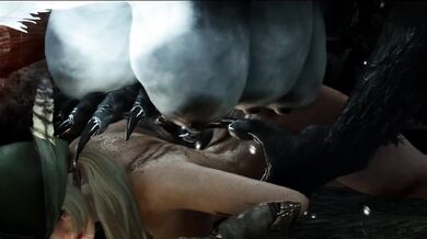 Furry Beast with a Big Dick Rapes Female Human