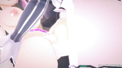 Aqua and Shion's Wet and Wild Romp in Koi_S3