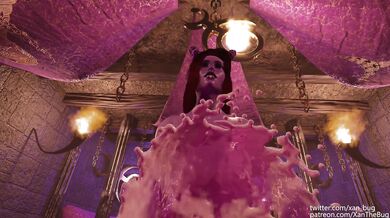 Goblin Slut Xanthebug Gives Cum Facial to Adorable Female after Hardcore Futa Sex