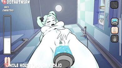 Self-Pleasuring Rebecca in the Steamy Shower