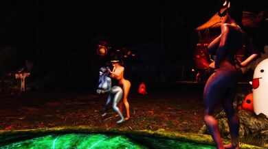 Creepy Threesome with a Futanari Ghostbuster