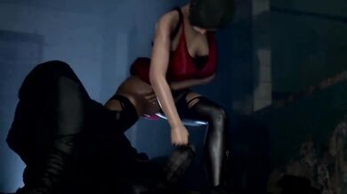 The zombie apocalypse has begun and two girls must band together to survive in the horrific world of Resident Evil 2, but their thirst for blo*od and passion for each other will be their undoing.